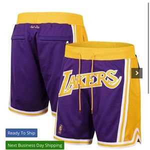Mens Los Angeles lakers Just Don shorts